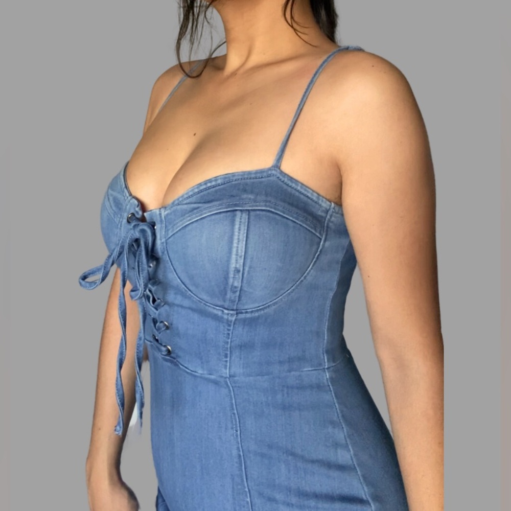 Blue Denim Mini Dress